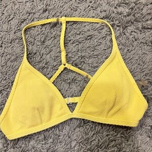 Abercrombie & Fitch Yellow Triangle Bikini Top